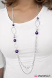 Paparazzi "Somewhere Along The Line - Purple" necklace Paparazzi Jewelry