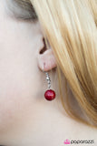 Paparazzi "Somewhere Along The Line - Red" necklace Paparazzi Jewelry