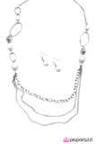 Paparazzi "Somewhere Along the Line - White" necklace Paparazzi Jewelry