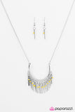 Paparazzi "Sonoran Sunset" Yellow Necklace & Earring Set Paparazzi Jewelry