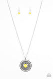 Paparazzi "So Solar" Yellow Necklace & Earring Set Paparazzi Jewelry