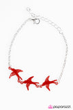 Paparazzi "Soul Bird - Red" bracelet Paparazzi Jewelry