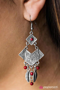 Paparazzi "Soul Music" Red Earrings Paparazzi Jewelry