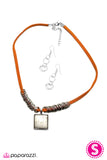 Paparazzi "Southbound" Orange Necklace & Earring Set Paparazzi Jewelry