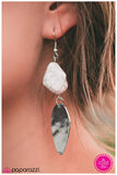 Paparazzi "Southern Comfort" White Earrings Paparazzi Jewelry