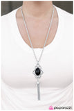 Paparazzi "Southern Living" Black Necklace & Earring Set Paparazzi Jewelry