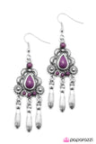 Paparazzi "Southern Melodies" Purple Earrings Paparazzi Jewelry