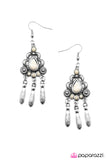 Paparazzi "Southern Melodies" White Earrings Paparazzi Jewelry