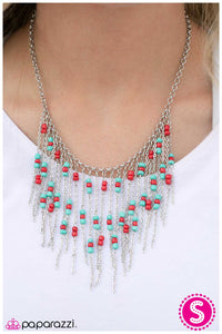 Paparazzi "Southwest Wind" Blue Necklace & Earring Set Paparazzi Jewelry