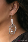 Paparazzi "Space Cadet - Silver" earring Paparazzi Jewelry