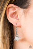 Paparazzi "Spark and Shimmer - White" earring Paparazzi Jewelry