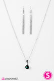 Paparazzi "Spark In The Dark - Green" necklace Paparazzi Jewelry