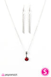 Paparazzi "Spark In The Dark - Red" necklace Paparazzi Jewelry