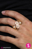 Paparazzi "Sparkle and Stilettos" Gold Ring Paparazzi Jewelry