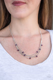 Paparazzi "Sparkle Brilliantly" Purple Necklace & Earring Set Paparazzi Jewelry