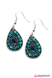 Paparazzi "Sparkle In The Rain - Blue" earring Paparazzi Jewelry