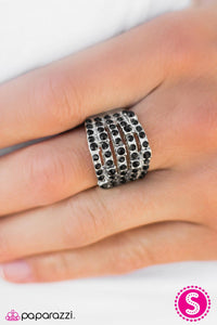 Paparazzi "Sparkle Like You Mean It! - Black" ring Paparazzi Jewelry