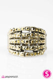 Paparazzi "Sparkle Like You Mean It! - Brass" ring Paparazzi Jewelry