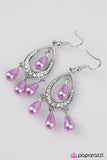 Paparazzi "Sparkle Of Champions - Purple" earring Paparazzi Jewelry