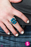 Paparazzi "Sparkle Storm - Blue Ring" ring Paparazzi Jewelry
