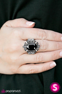 Paparazzi "Sparklicious! - Black" ring Paparazzi Jewelry