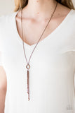 Paparazzi "Sparkling Crescendo" Copper Necklace & Earring Set Paparazzi Jewelry