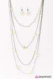Paparazzi "Sparkling Intentions - Yellow" necklace Paparazzi Jewelry