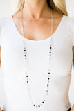Paparazzi "Sparkling Sophistication" Black Necklace & Earring Set Paparazzi Jewelry