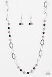 Paparazzi "Sparkling Sophistication" Black Necklace & Earring Set Paparazzi Jewelry