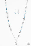 Paparazzi "Sparkling Sophistication - Blue Lanyard" necklace Paparazzi Jewelry