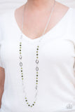 Paparazzi "Sparkling Sophistication" Green Necklace & Earring Set Paparazzi Jewelry