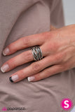 Paparazzi "Sparkling Speedways - Black" ring Paparazzi Jewelry