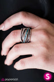 Paparazzi "Sparkling Speedways - Blue" ring Paparazzi Jewelry