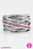 Paparazzi "Sparkling Speedways - Pink" ring Paparazzi Jewelry