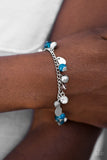 Paparazzi "Sparkling Suburbs" Blue Bracelet Paparazzi Jewelry