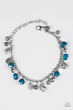 Paparazzi "Sparkling Suburbs" Blue Bracelet Paparazzi Jewelry