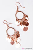 Paparazzi "Sparkling Tide - Copper" earring Paparazzi Jewelry