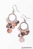 Paparazzi "Sparkling Tide - Rose Gold" earring Paparazzi Jewelry