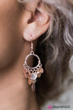Paparazzi "Sparkling Tide - Rose Gold" earring Paparazzi Jewelry