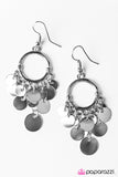 Paparazzi "Sparkling Tide - Silver" earring Paparazzi Jewelry