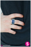 Paparazzi "Sparkling Waters" Blue Ring Paparazzi Jewelry