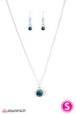 Paparazzi "Spark On! - Blue" necklace Paparazzi Jewelry