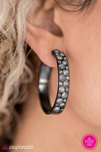 Paparazzi "SPARK-tacular, SPARK-tacular!" Black Earrings Paparazzi Jewelry