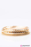 Paparazzi "Speed Racer" Gold Bracelet Paparazzi Jewelry