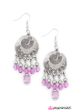 Paparazzi "Spinning My Wheels" Purple Earrings Paparazzi Jewelry