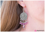 Paparazzi "Spinning My Wheels" Purple Earrings Paparazzi Jewelry