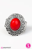 Paparazzi "SPIN There, Done That - Red" ring Paparazzi Jewelry