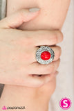 Paparazzi "SPIN There, Done That - Red" ring Paparazzi Jewelry