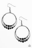 Paparazzi "Spiraling Serenity - Black" earring Paparazzi Jewelry
