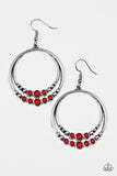 Paparazzi "Spiraling Serenity - Red" earring Paparazzi Jewelry